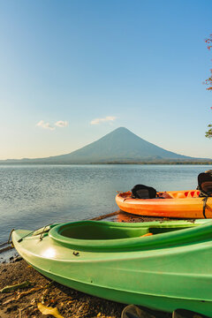 Kayaks on the Shore of Lake Cocibolca
