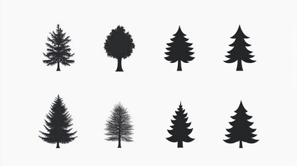 Forest Tree Silhouettes