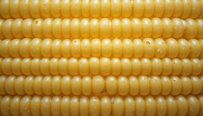Golden Corn Kernel Close-Up