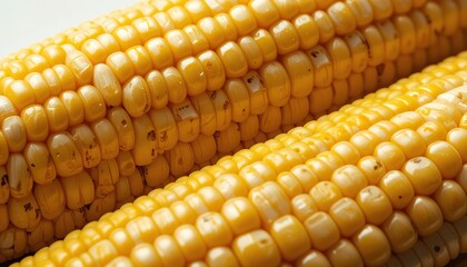Golden Corn Kernel Close-Up