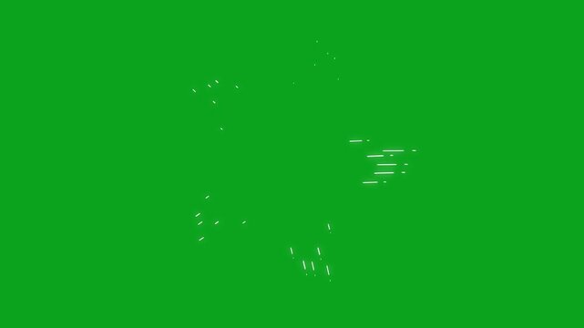 4k circle and line shape blast animation – fireworks effect with alpha channel