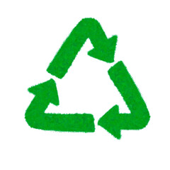 Recycle Earth Day Typography Sticker with Eco-Friendly Message for Environmental Awareness and Sustainability Campaign Design