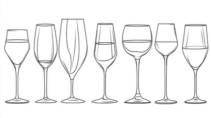 Wine Glass Types Illustration (1)