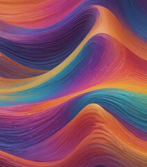 Intricate, multicolored wave design  Smooth curves and gradients blend seamlessly , multicolored, style, design