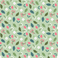 seamless pattern with leaves