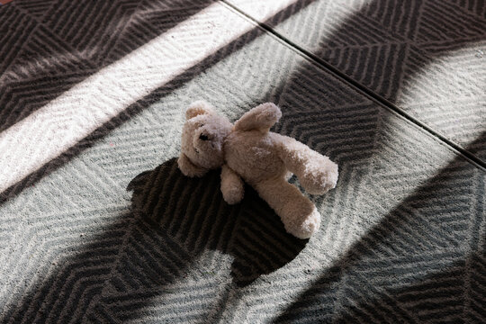 Teddy bear on on ground