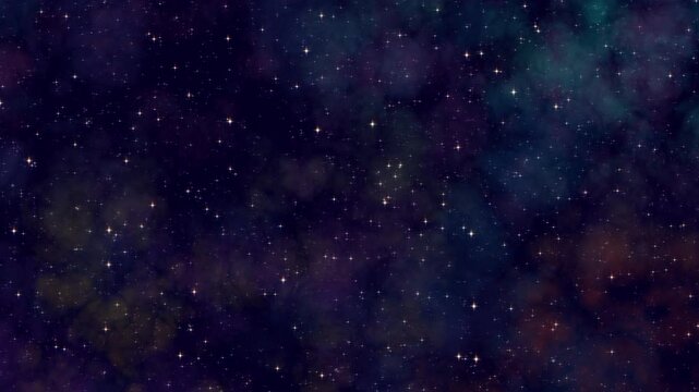 4K 3D shinny stars space animation abstract galaxy universe on black background. Graphic motion overlay effect with galaxy sky twinkling light in the space animation. Galaxy space exploration and rota