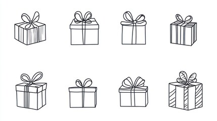 Gift boxes design collection