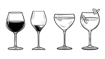 Wine & Cocktail Glass Types (1)