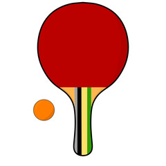 tennis racket and ball