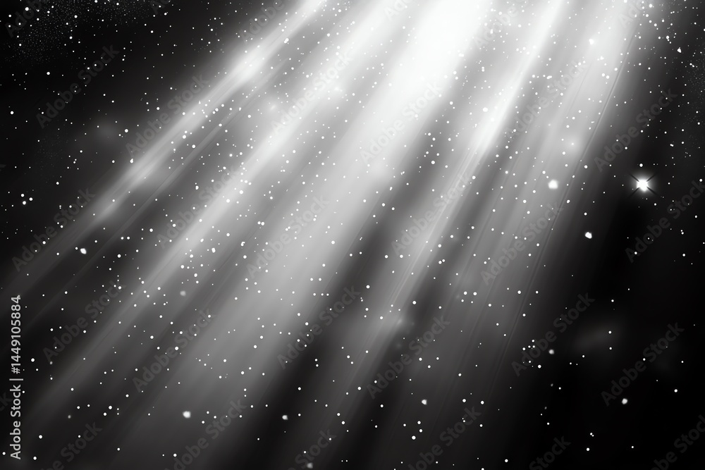 Poster light rays space background