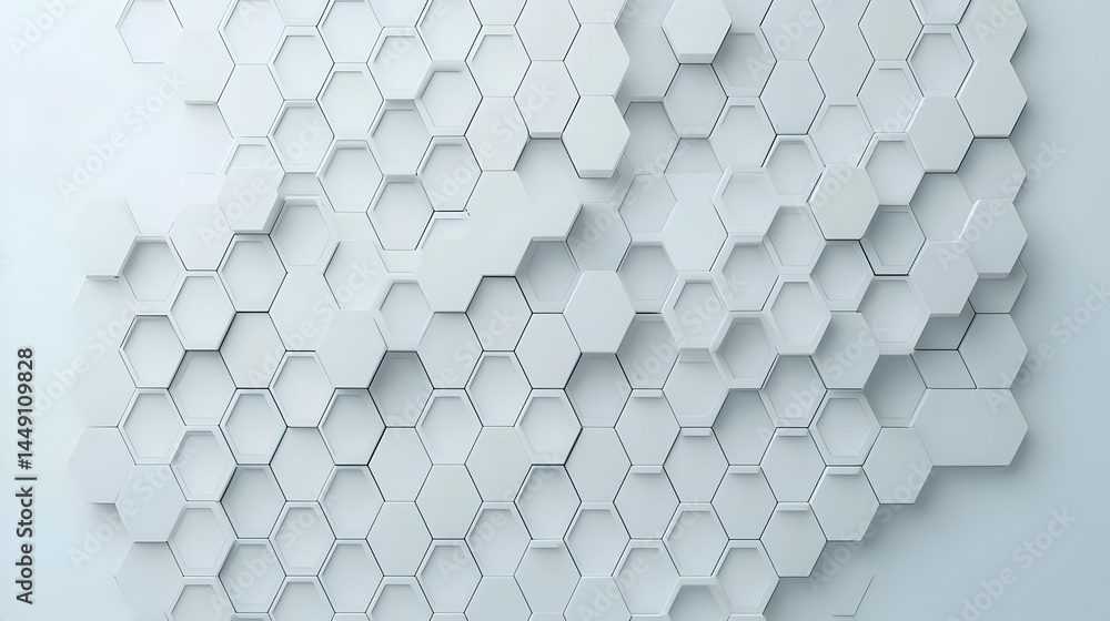 Poster abstract geometric hexagon pattern background