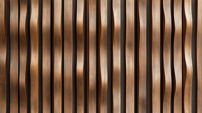 Abstract bronze wood wall panel design.