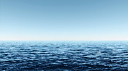 Obraz premium Vast Blue Ocean Horizon Landscape