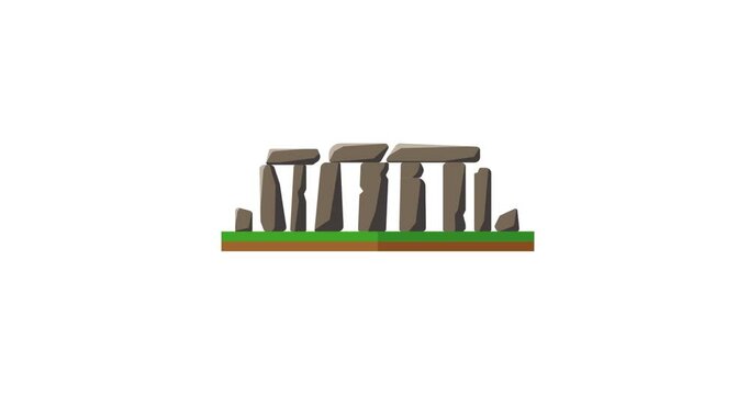 4K footage of Stonehenge, the iconic prehistoric stone circle located in Wiltshire, England. Showcases the mysterious and ancient megalithic structure surrounded by scenic landscapes. Ideal for archae