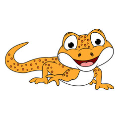 Cute Newt Animal Cartoon