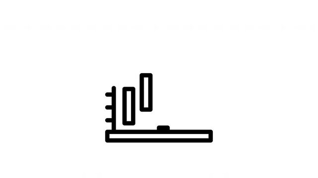 histogram animated icon