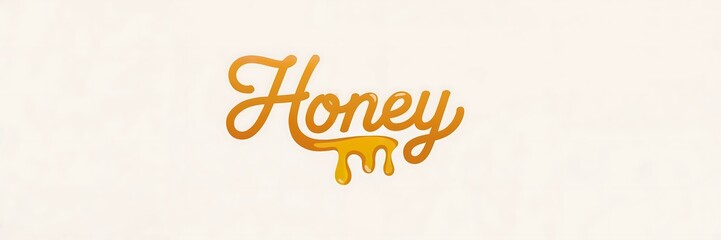 Honey logo design typography: sweet nectar branding and elegant packaging