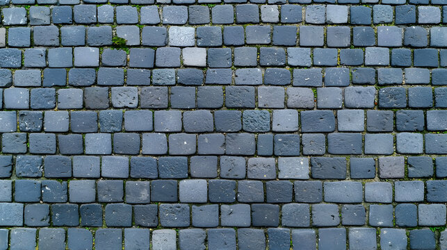 Gray Cobblestone Pavement Texture