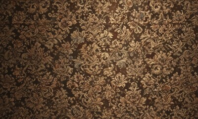 Opulent textured damask, intricate floral & geometric patterns  Vintage luxury feel , classic, subtle