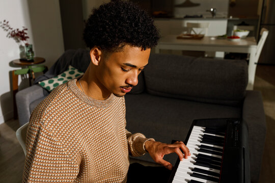 Keys under fingertips