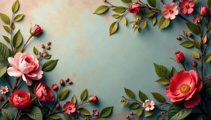 Decaying floral wallpaper, muted colors, faded elegance , colors, background, worn