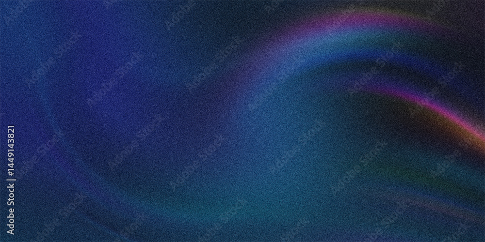 Poster blue purple wave gradient noise effect background grainy texture effect web banner header poster des