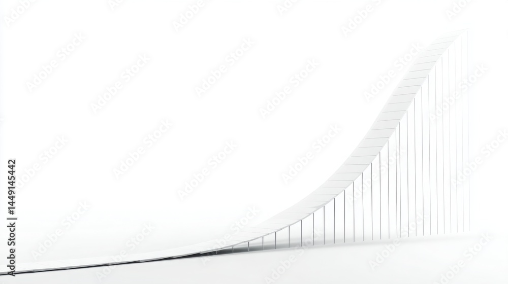 Poster enigmatic bridge emerging from dense fog creating a mystical atmosphere in an urban landscape at daw