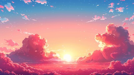 Sunrise over Pink Clouds