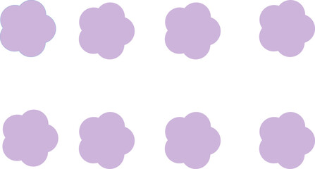 set of pink and purple buttons