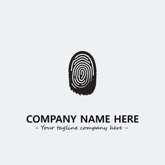 Fingerprint logo company design vector illustration
