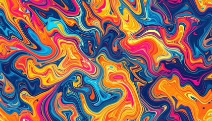 Abstract Colorful Swirling Background Texture Pattern