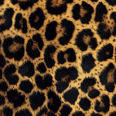 Close Up of Wild Leopard Print Fur Highlighting Unique Patterns and Textures in a Natural Environment