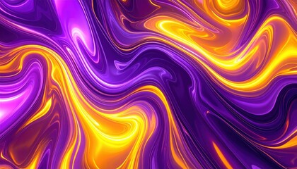 Obraz premium Abstract Purple And Gold Swirling Background Texture