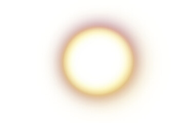 Transparent glowing sun special lens flare effect, graphics isolated on transparent background. Transparent light leaks and lens flare effect.