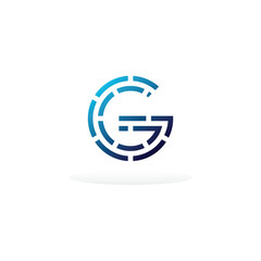 G letter logo icon vector template illustration