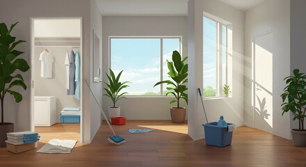 Bright and Airy Apartment Cleaning Spring Cleaning Ideas for a Sparkling Home