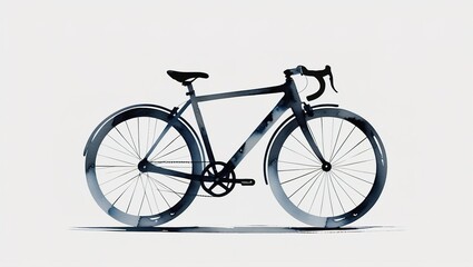 Fototapeta premium vintage bicycle silhouette