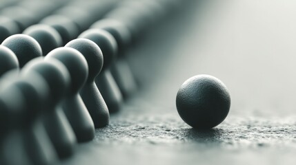 Intriguing sphere composed of black and white spheres representing executive cognitive bias mitigation in strategic decision making