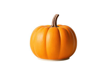 Obraz premium Orange pumpkin still life image on transparent background