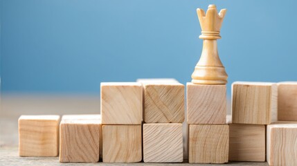 A single chess piece positioned on a table symbolizing strategic financial sovereignty and independence