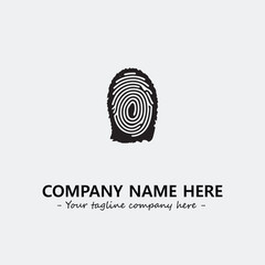 Fingerprint logo company design vector illustration