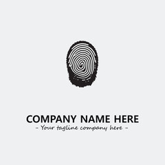 Fingerprint logo company design vector illustration