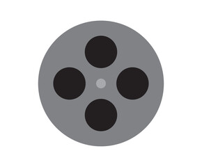 film roll icon for illustration. Film reel icon movie cinema graphic vector illustration stock image design