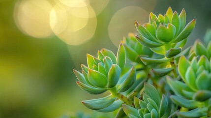 Close-up of vibrant succulent plants in a garden setting
