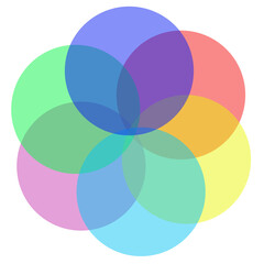 Obraz premium Circle Flower Arrangement – Elegant Decorative Design