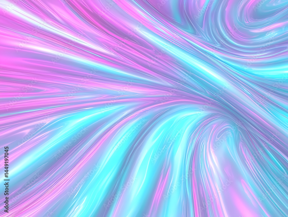 Poster dynamic swirls of colorful light abstract art digital creation vibrant environment close-up view mod