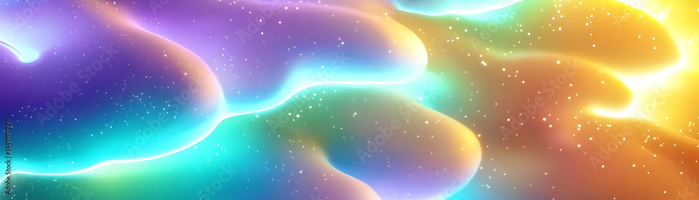 Poster dynamic colorful clouds abstract digital art vibrant background creative environment dreamy viewpoin