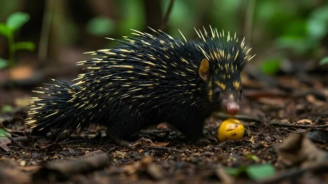 Echidna in Natural Forest Setting