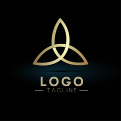Modern minimalist professional and creative 3 corner logo design.
